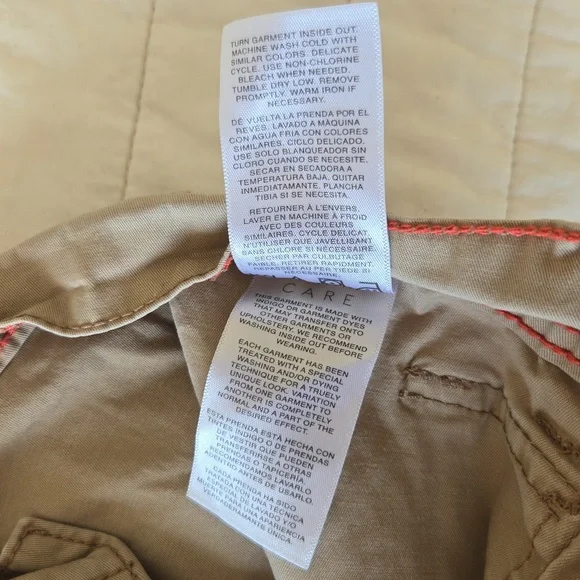 Kensie Jeans The Ella High Rise Straight Khaki Utility Cargo Pants Size 2 / 26 - Picture 14 of 14